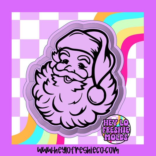 Vintage Santa Silicone Mold