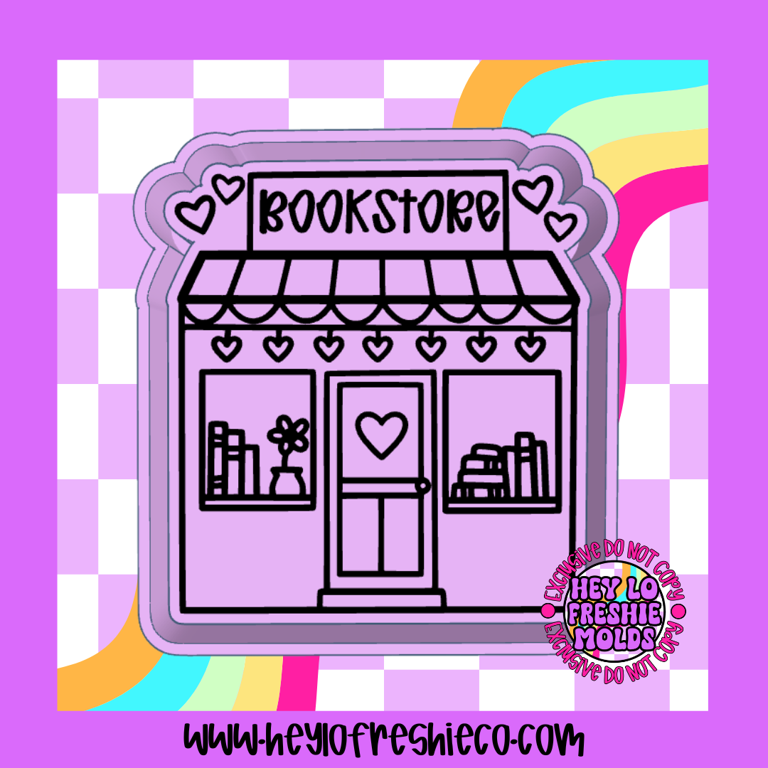 Heart Bookstore Silicone Mold