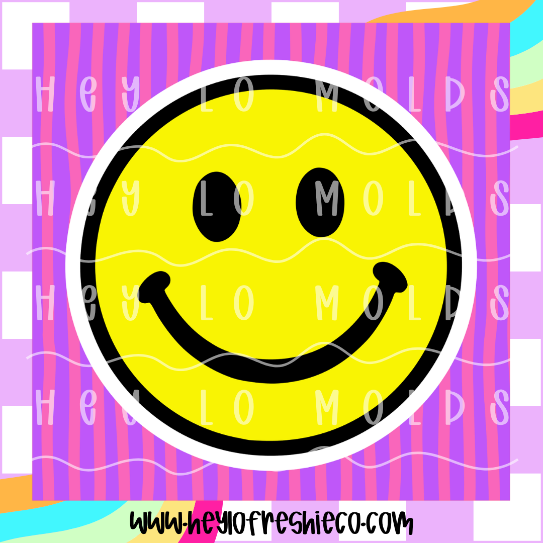 Square Cardstock | Striped Smiley
