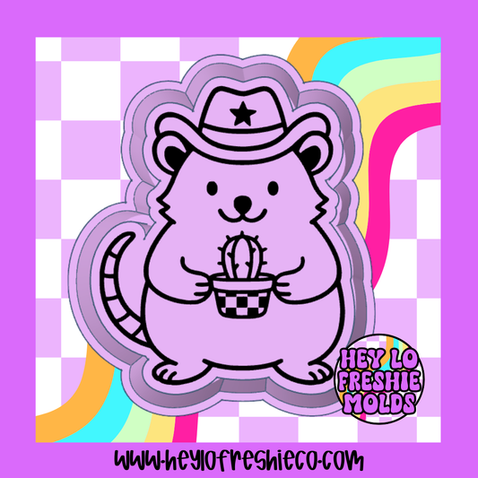 Cowboy Opossum Silicone Mold