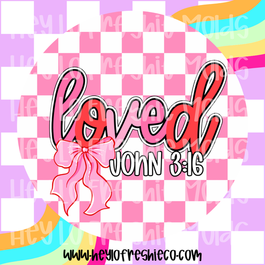 Pick Your Own Cardstock | Round | Loved John 3:16