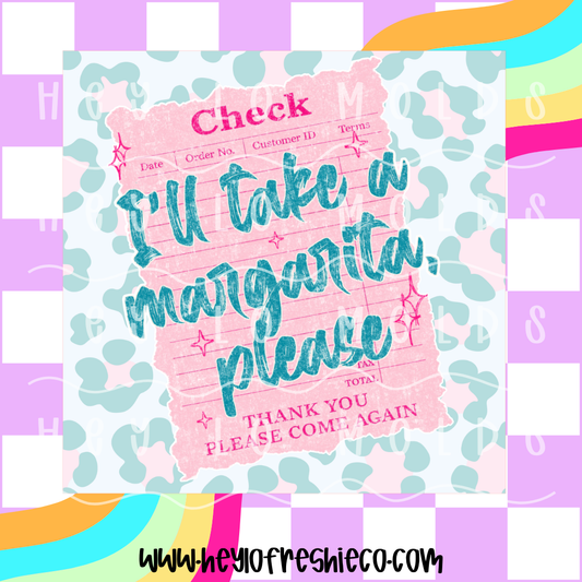 Square Cardstock | I'll Take A Margarita Please