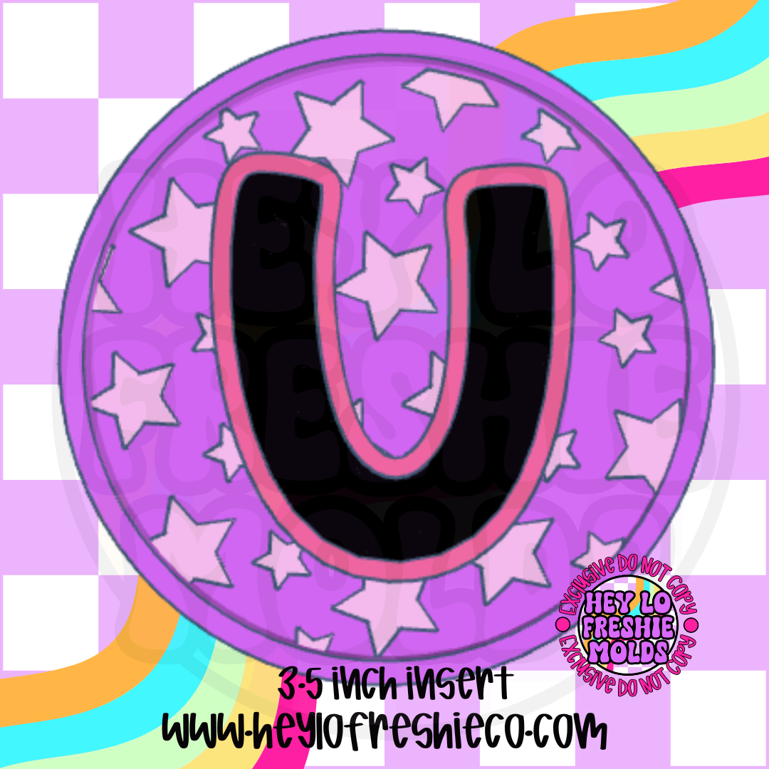Star Letter Inserts Silicone Mold