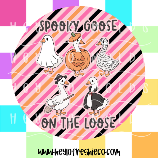 Round Cardstock 264 | Spooky Goose On The Loose
