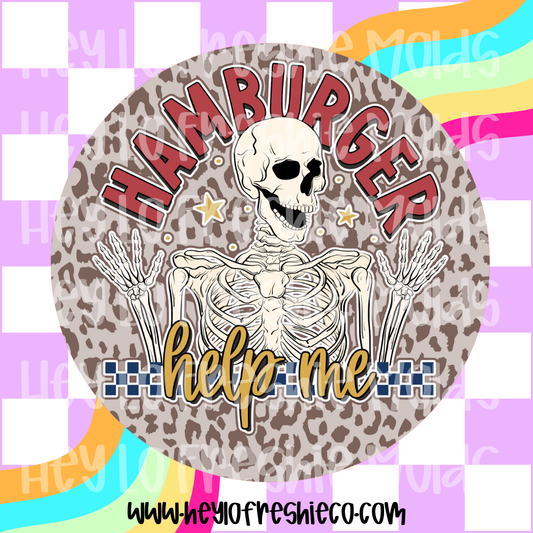 Round Cardstock | Hamburger Help Me