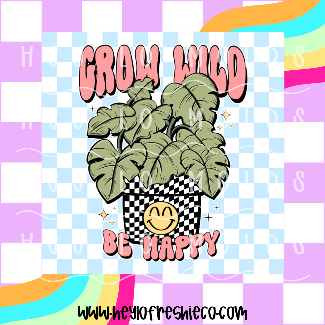 Square Cardstock | Grow Wild Be Happy