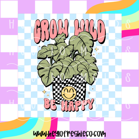 Square Cardstock | Grow Wild Be Happy