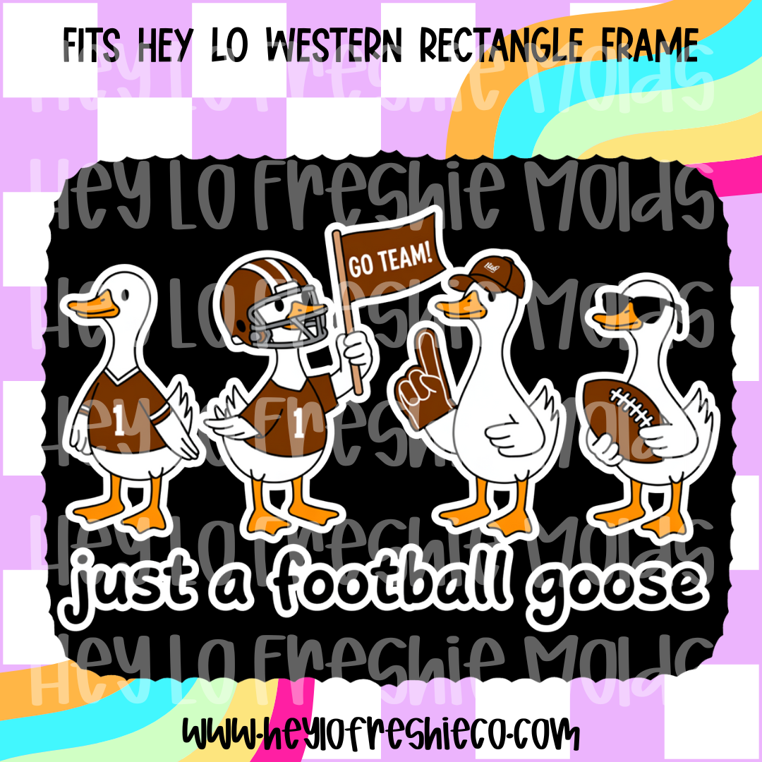 Pick Your Own Cardstock | Western Rectangle Just A Football Goose