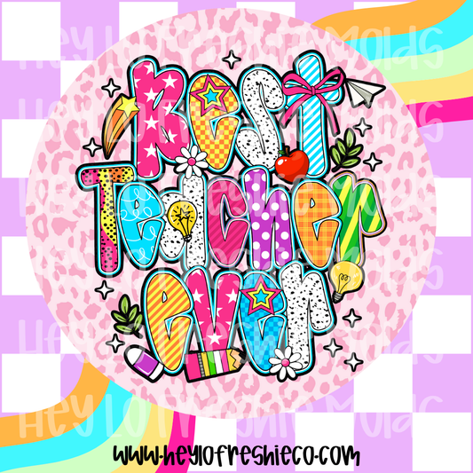 Pick Your Own Cardstock | Round | Best Teacher Ever