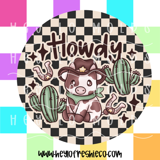 Round Cardstock 219 | Howdy Cow