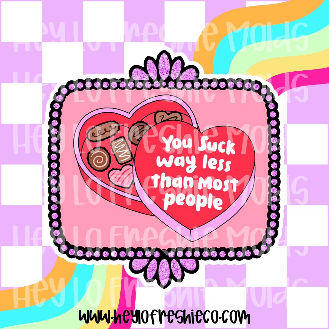 FULL Western Rectangle Frame Cardstock | You Suck Way Less Than Most People