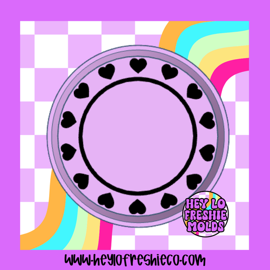 Heart Round Frame Silicone Mold