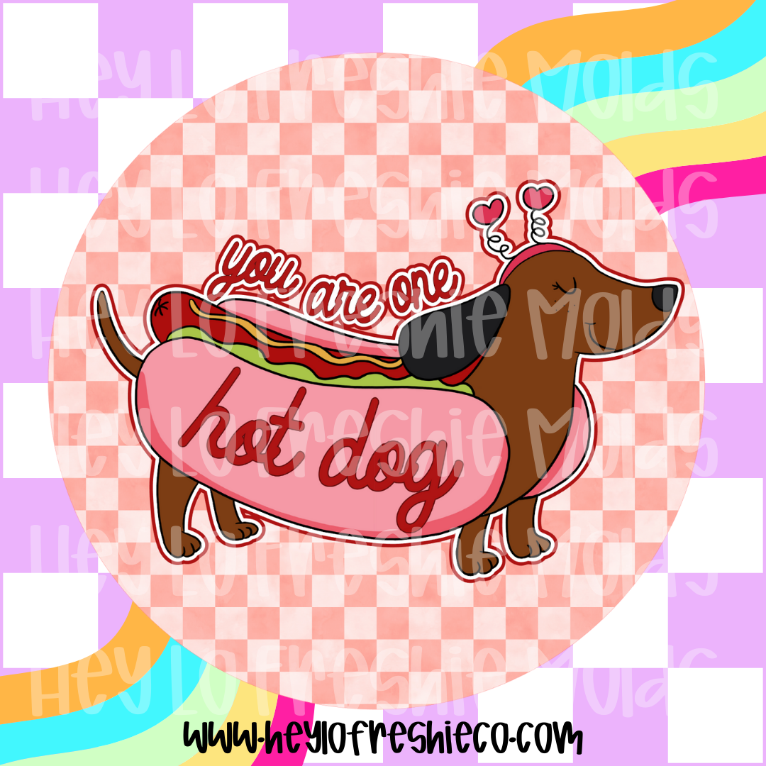 Round Cardstock | You Are One Hot Dog