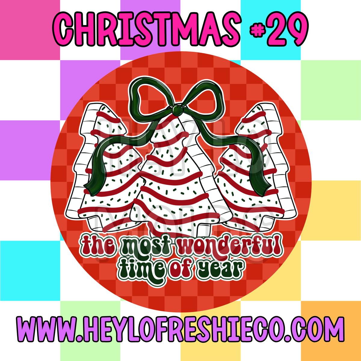 Pick Your Own (2 Inch Round) Cardstock - Christmas