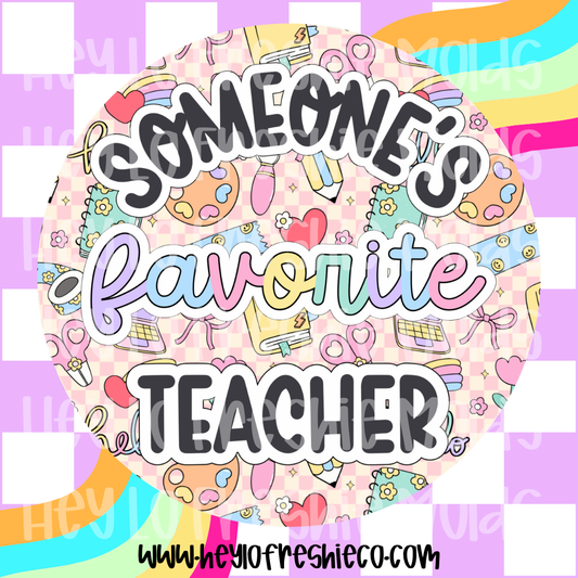 Pick Your Own Cardstock | Round | Someone's Favorite Teacher