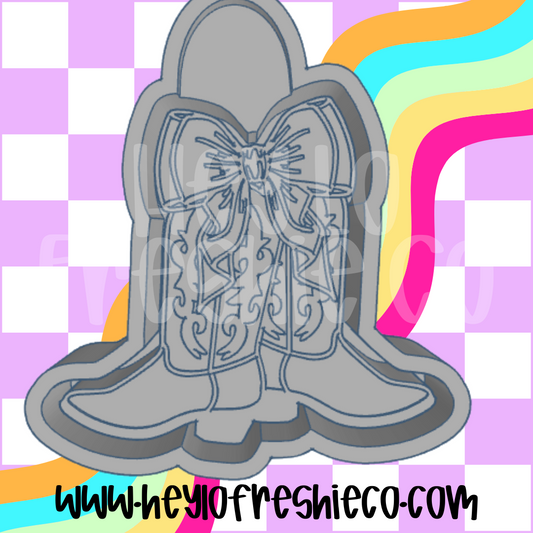 Boots With Bow Silicone Mold