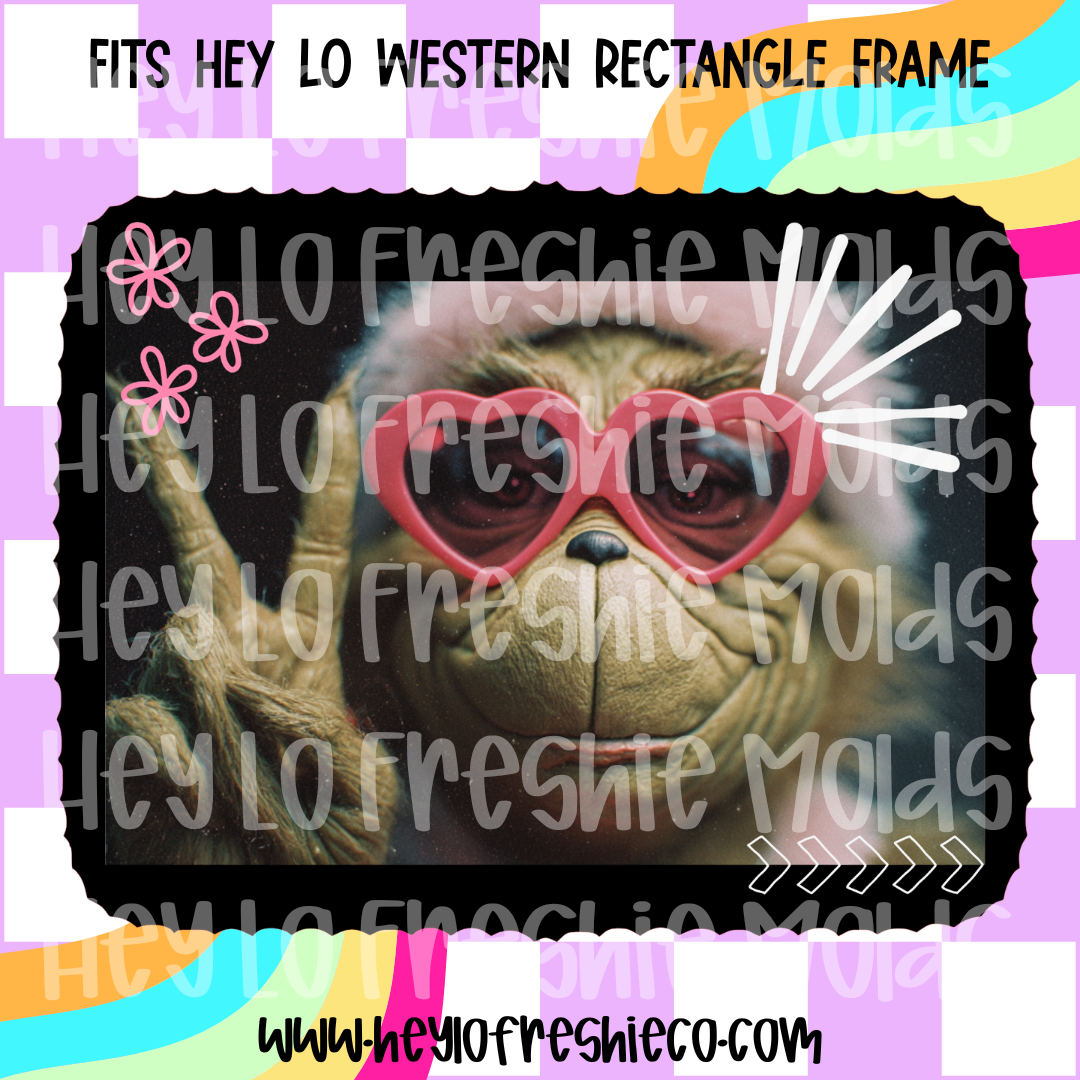 Pick Your Own Cardstock | Western Rectangle Bougie Green Guy