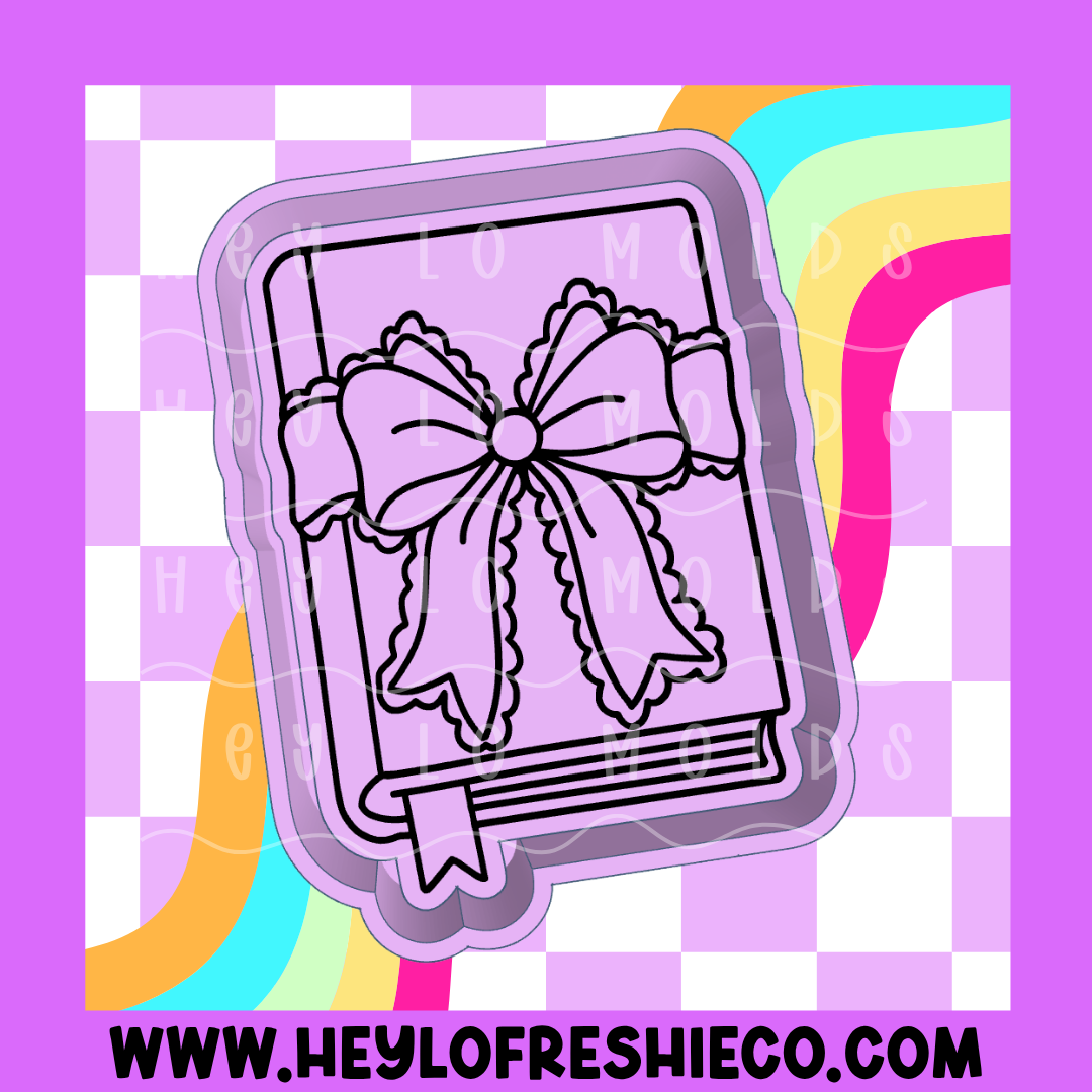 Ruffle Bow Book Silicone Mold