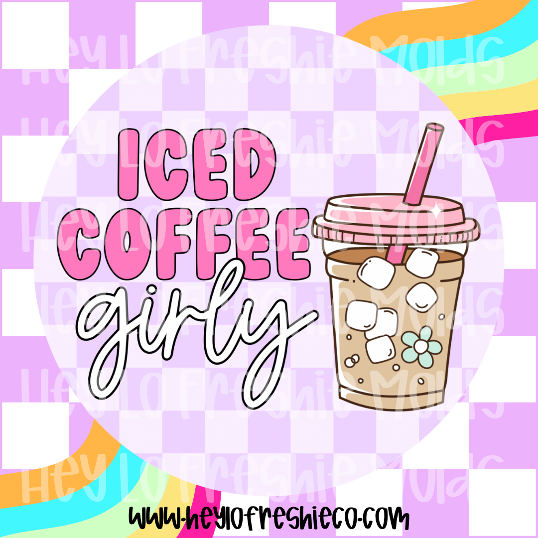 Round Cardstock | Iced Coffee Girly