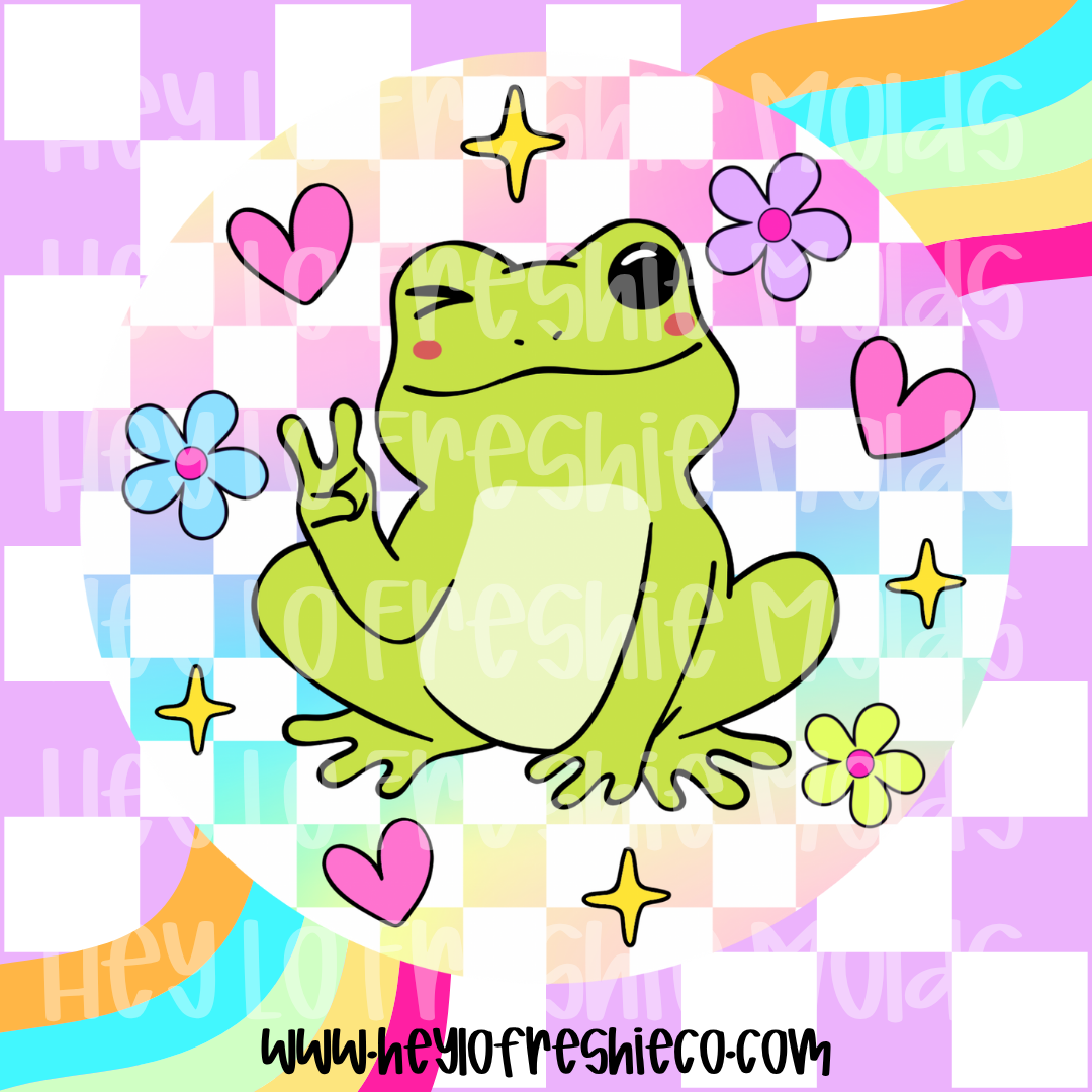 Round Cardstock 142 | Peace Frog