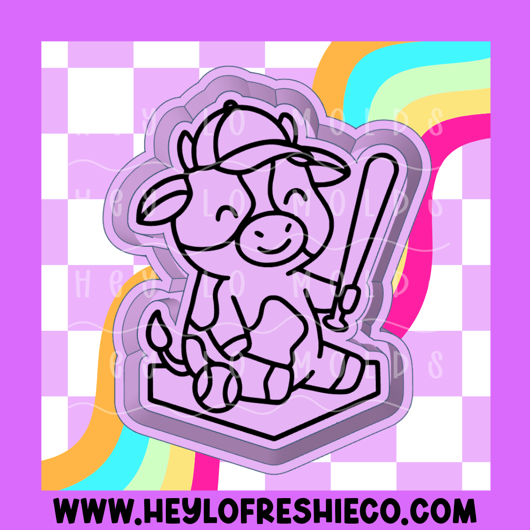 Baseball Cow Silicone Mold