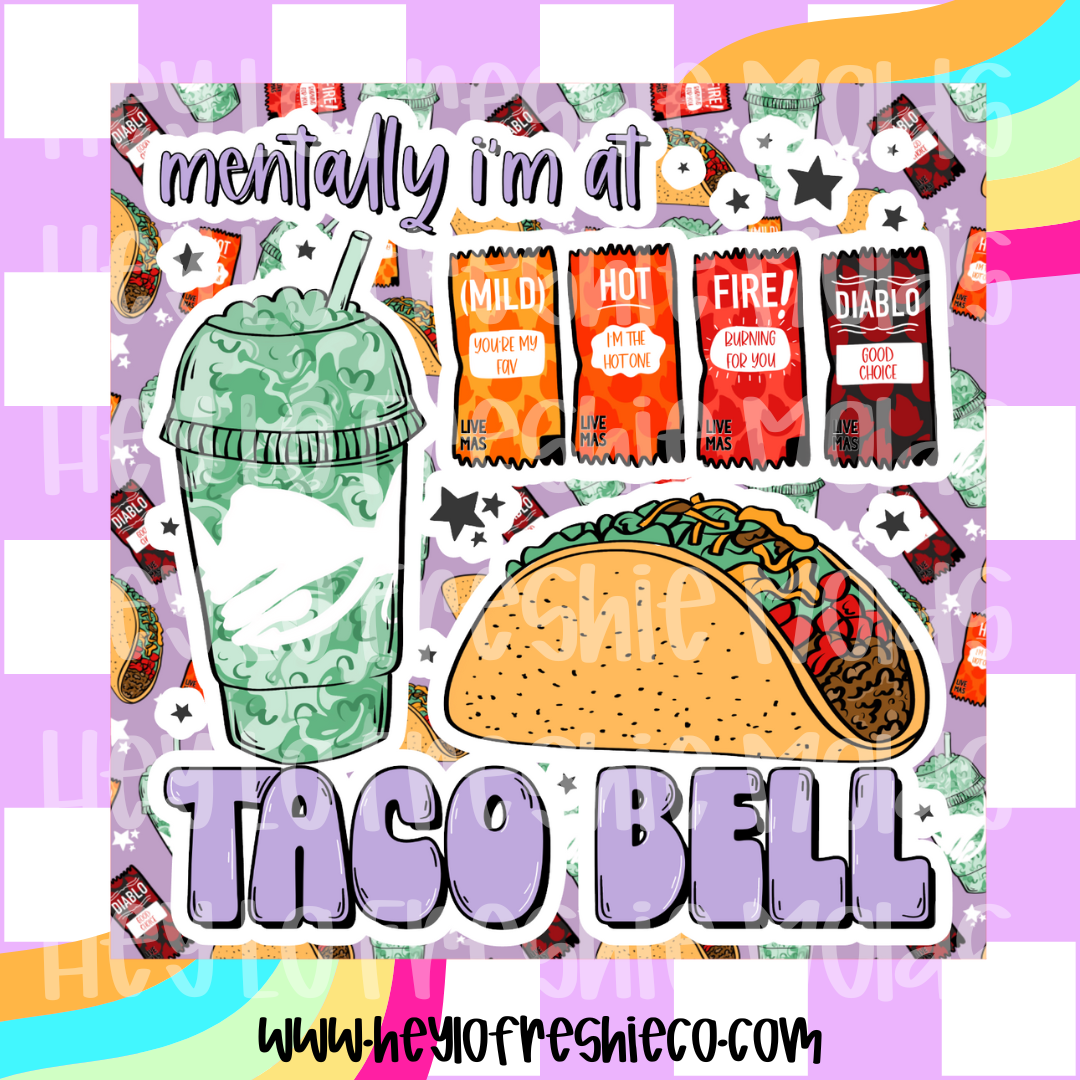 Pick Your Own Cardstock | Square | Mentally At Taco Bell