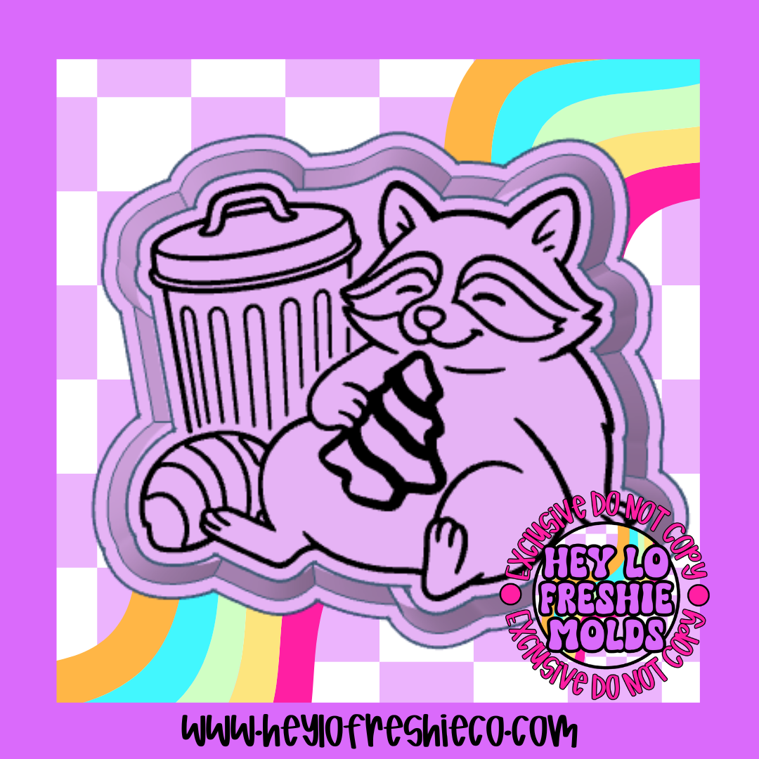 Fat Christmas Raccoon Silicone Mold