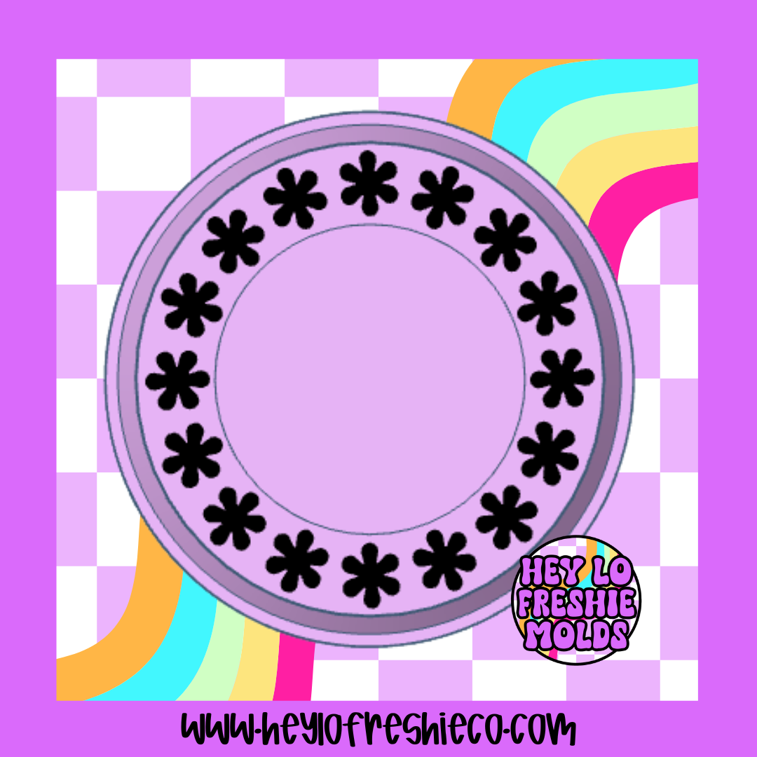 Flower Round Frame Silicone Mold