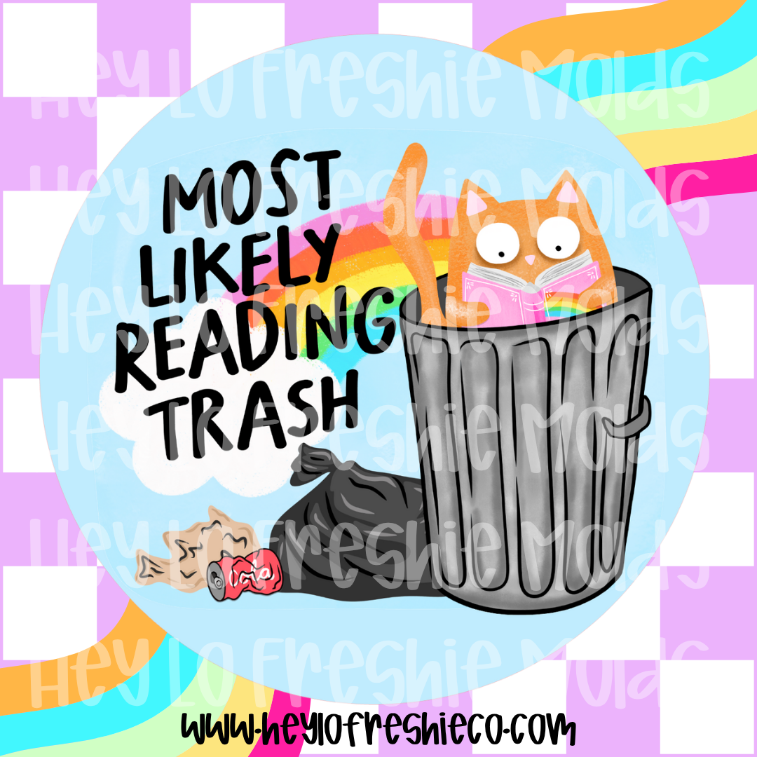 Round Cardstock | Most Likely Reading Trash