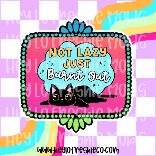 FULL Western Rectangle Frame Cardstock | Not Lazy Just Burnt Out