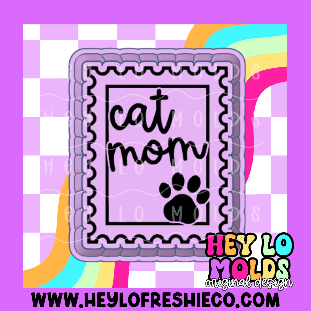 Cat Mom Stamp Silicone Mold