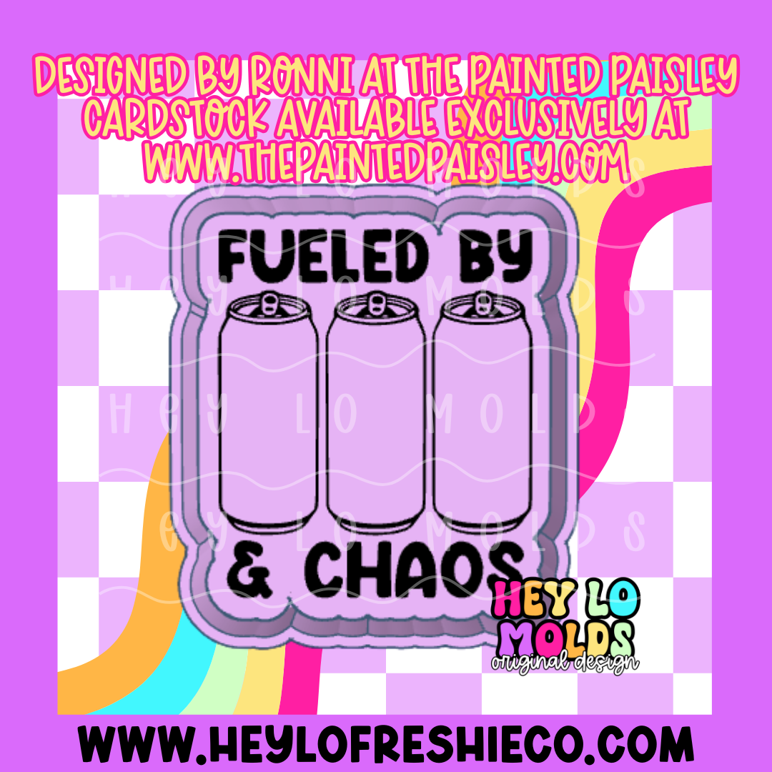 Fueled By Energy Drinks and Chaos Silicone Mold