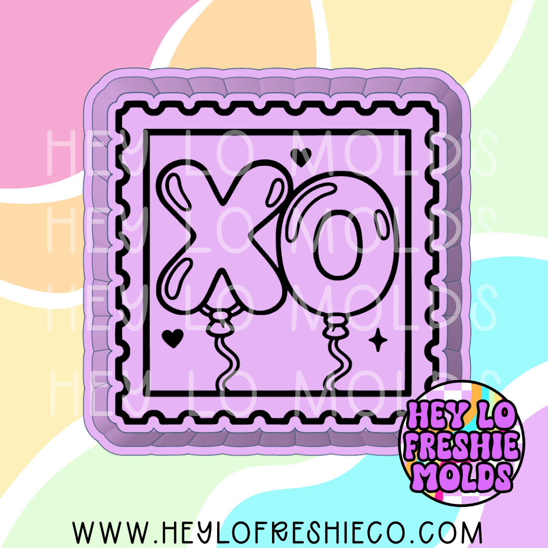 XO Balloon Stamp Silicone Mold