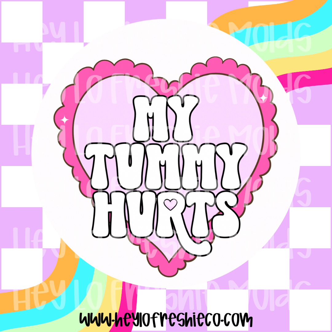 Round Cardstock 137 | My Tummy Hurts
