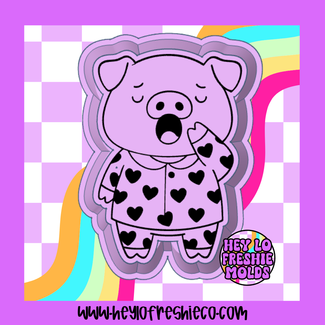 Pajama Pig Silicone Mold