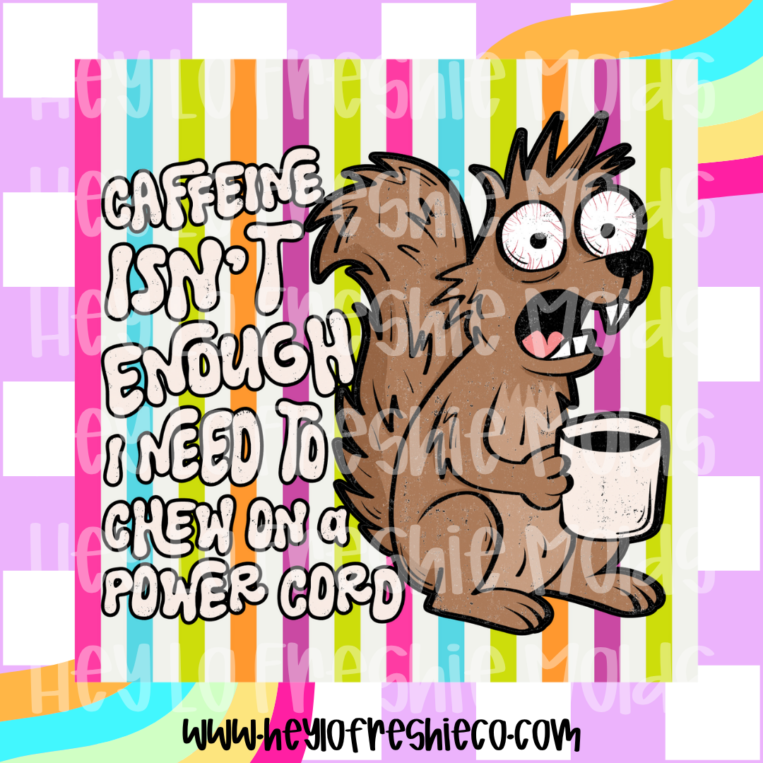 Pick Your Own Cardstock | Square | Caffeine Isn't Enough