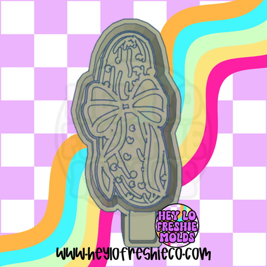 Pickle With Bow Silicone Mold