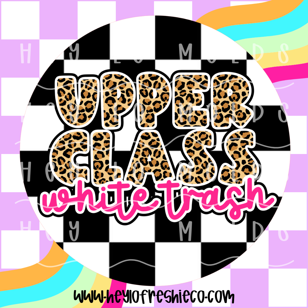 Round Cardstock 197 | Upper Class White Trash