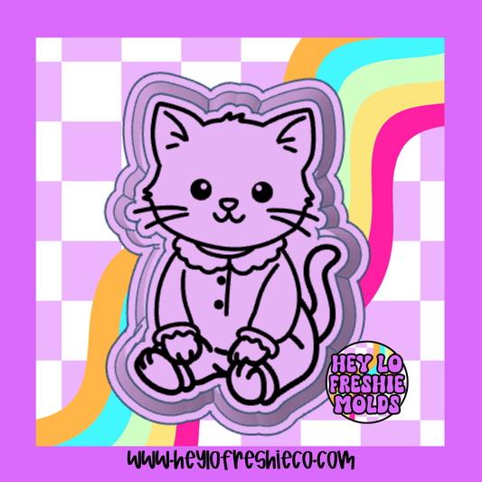 Pajama Cat Silicone Mold