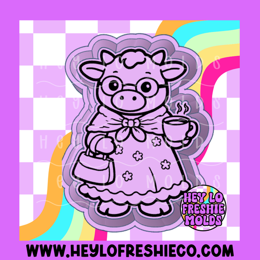 Granny Cow Silicone Mold