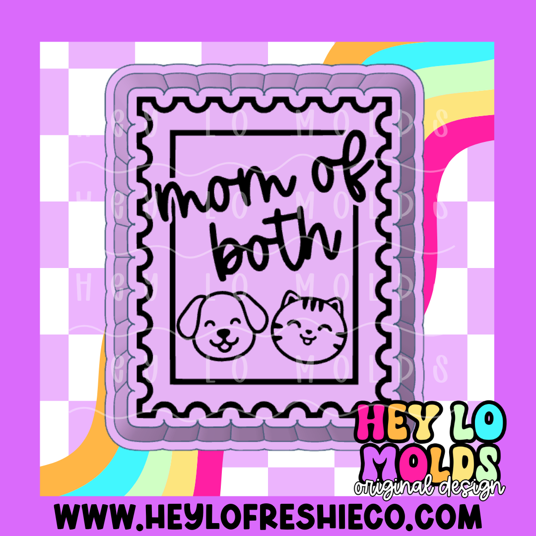 Fur Mom Of Both Stamp Silicone Mold