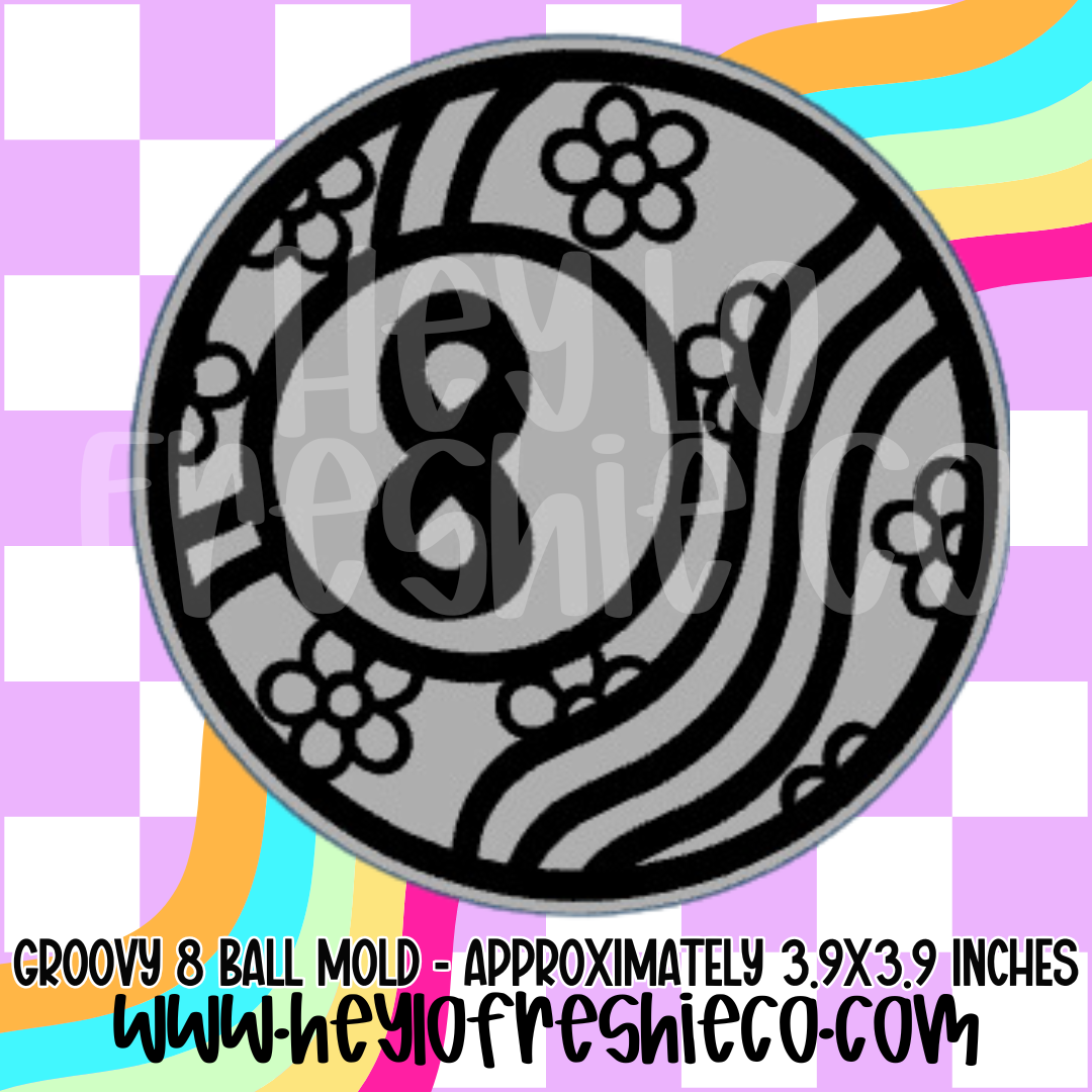 Groovy 8 Ball Silicone Mold