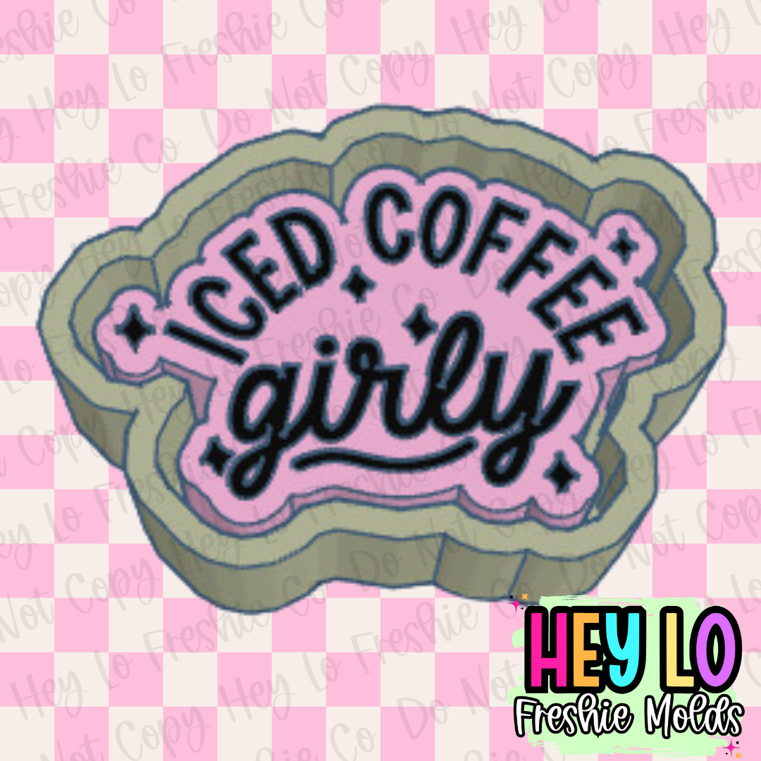 Iced Coffee Girly Silicone Mold