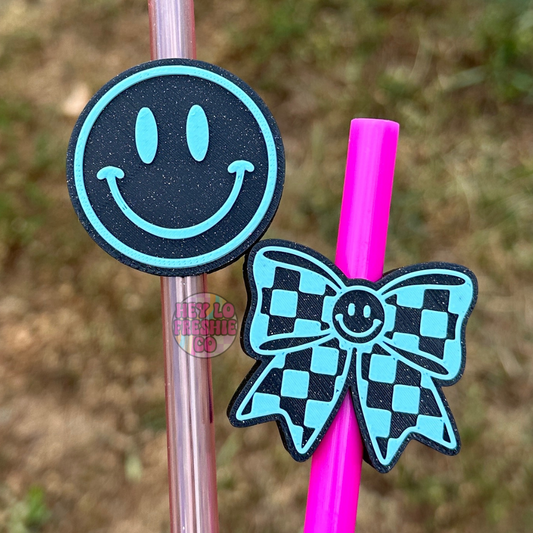 Smiley Straw Charms