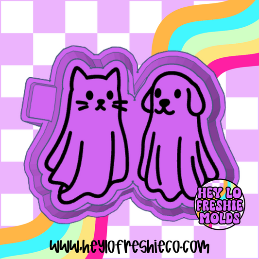 Cat & Dog Ghosties Silicone Mold