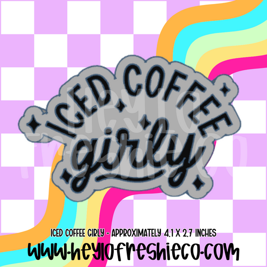 Iced Coffee Girly Silicone Mold