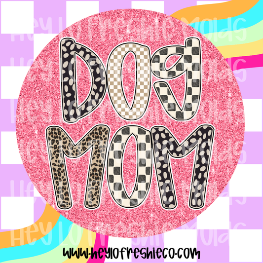 Round Cardstock | Dog Mom