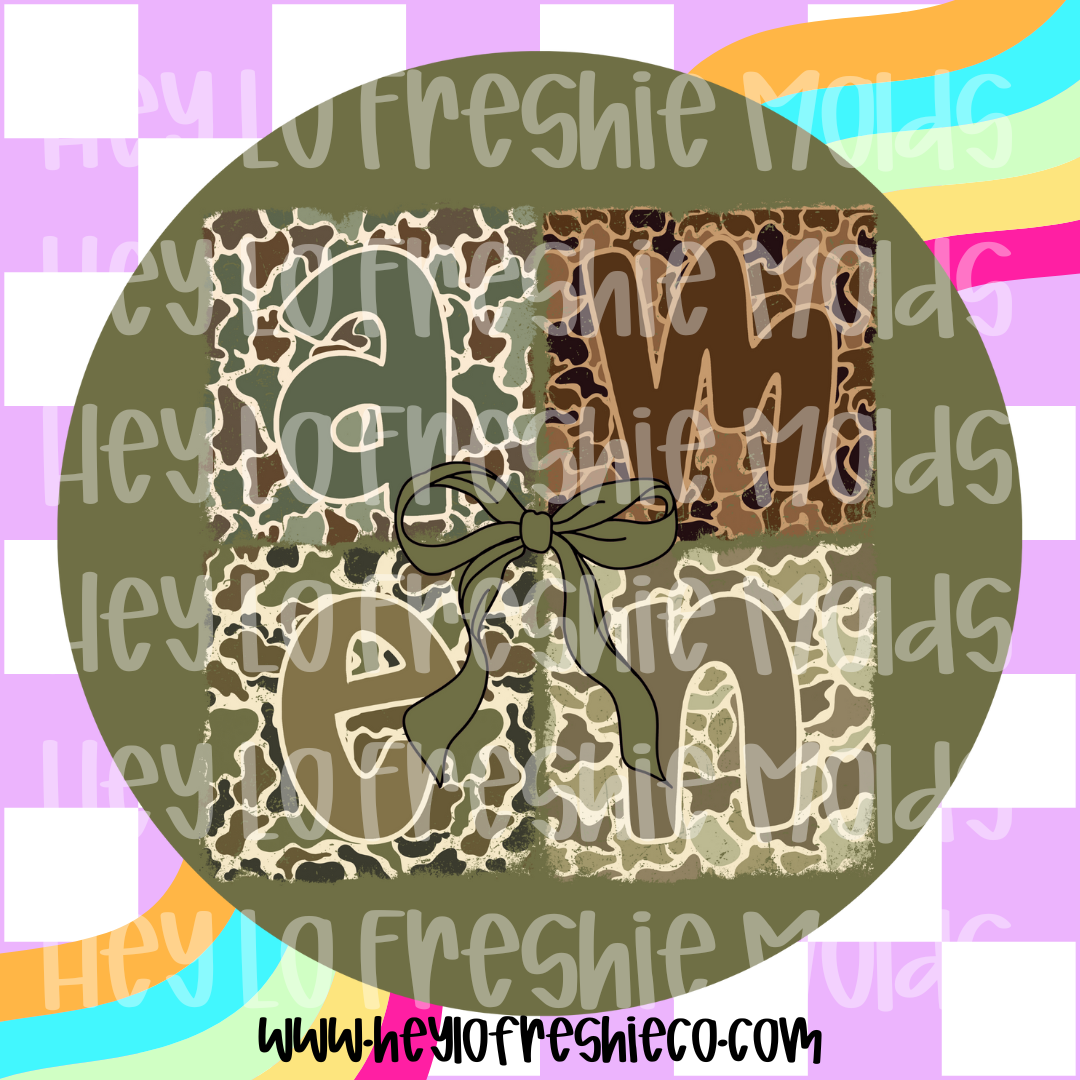 Round Cardstock | Camo Amen