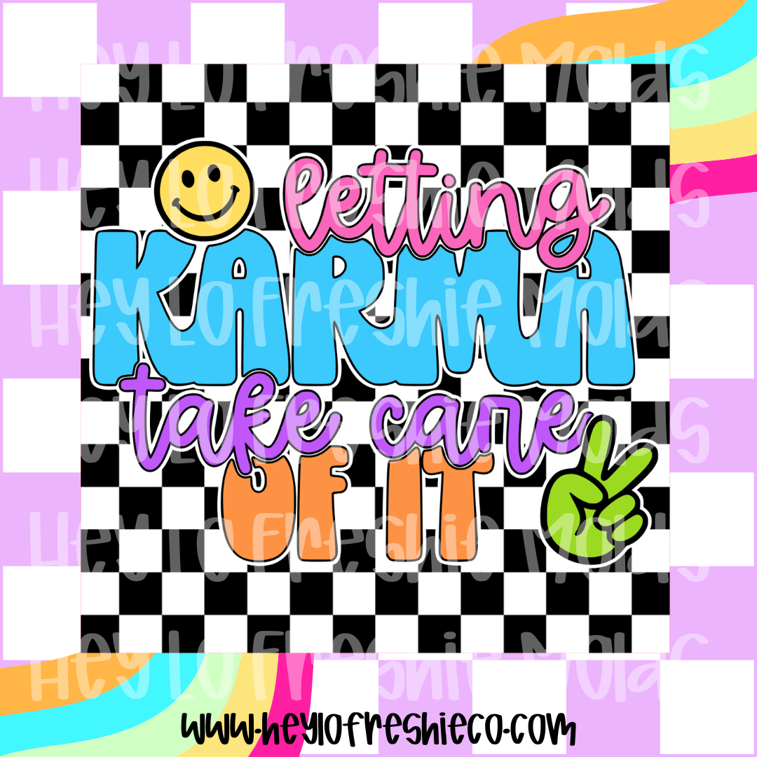 Square Cardstock | Letting Karma Take Care Of It