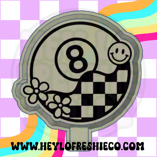 Checkered 8 Ball Silicone Mold